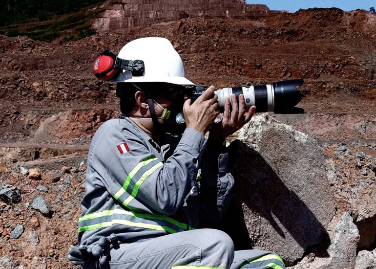 Fotógrafo na Mineração